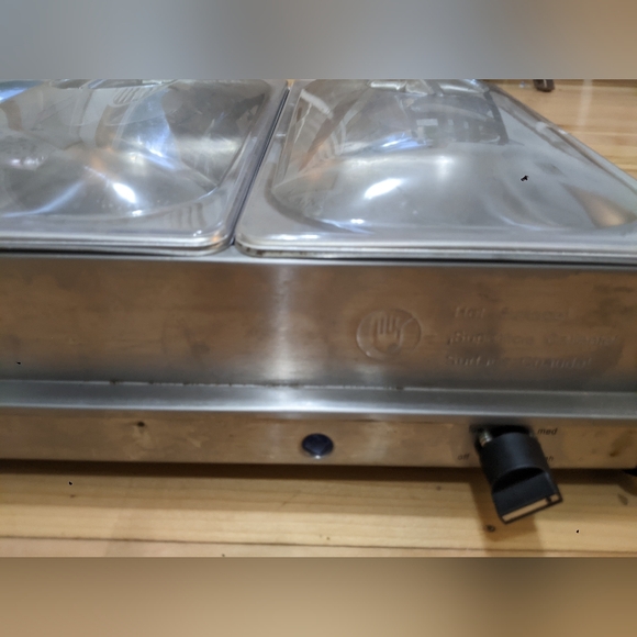 BELLA CUCINA ALL OCCASION TRIPLE BUFFET SERVER & WARMER - Picture 3 of 6